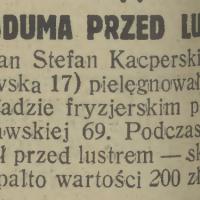 Zaduma przed lustrem, 1929