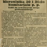Rewolwerem podkomendnego, 1929