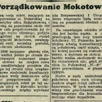 Porządkowanie Mokotowa, 1930