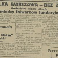 Rozbudowa utknęła, 1930