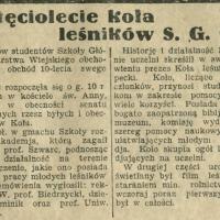 Koło leśników, 1930