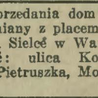 Sprzedam murowany i drewniany Sprzedam murowany i drewniany, 1930