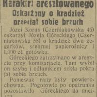 Harakiri aresztowanego Harakiri aresztowanego, 1930