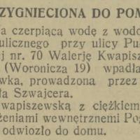 Przygnieciona do pompy, 1930