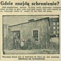Kielecka 45. Szopa do rozbiórki. Gdzie mieszkająca rodzina znajdzie schronienie? 1930