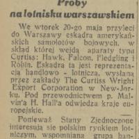 Amerykańskie samoloty, 1930