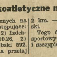 Zawody lekkoatletyczne, 1930