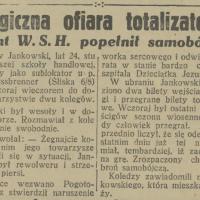 Ofiara totalizatora Ofiara totalizatora, 1930
