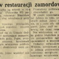 Morderstwo po bójce, 1930