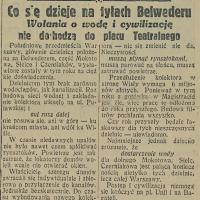 Wołania o cywilizację, 1930