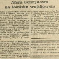 Kradzież benzyny lotniczej. 1930.