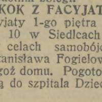 Skok z facyjaty, 1930