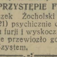 W przystępie furji, 1930