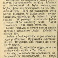 Strzelanina na Madalińskiego. 1930.