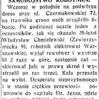 Samobójstwo robotnika, 1930