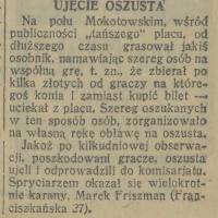 Ujęcie oszusta, 1930