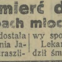 Śmierć w trybach młockarni Śmierć w trybach młockarni, 1930