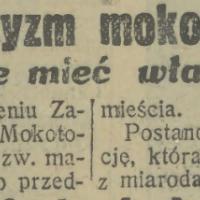 Separatyzm mokotowski Separatyzm mokotowski, 1930
