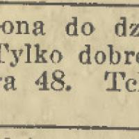 Potrzebna bona, 1930