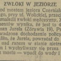 Zwłoki w jeziorze Zwłoki w jeziorze, 1930