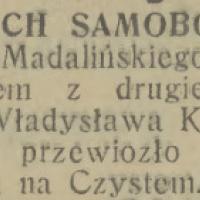 Zamach samobójczy Zamach samobójczy, 1930