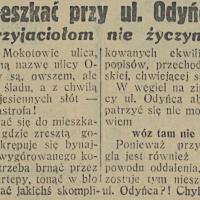 Mieszkać przy Odyńca Mieszkać przy Odyńca, 1930