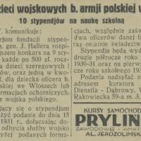 10 stypendjów, 1930