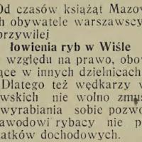 Przywilej łowienia ryb, 1930