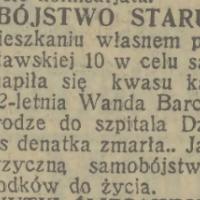 Samobójstwo staruszki, 1930