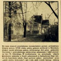 Świadectwo dawnej świetności, 1930