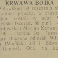 Krwawa bójka, 1930