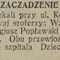 Zaczadzenie, 1930