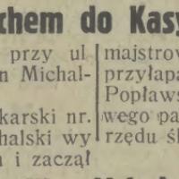 Z wytrychem do Kasy, 1931