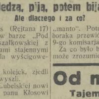 Nie wiadomo za co, 1931