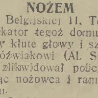 Nożem, 1931