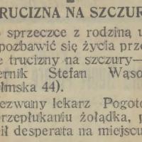 Trucizna na szczury, 1931