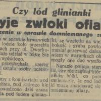 Zwłoki pod lodem?
