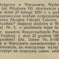 Odroczenie wypłat Odroczenie wypłat, 1931