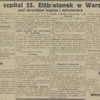 Nowy szpital, 1931