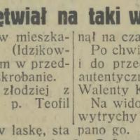Szpryngowiec zdrętwiał, 1931