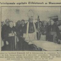 Poświęcenie szpitala, 1931