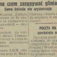 Niema czem zasypywać, 1931