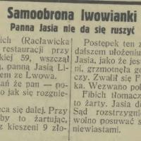 Samoobrona lwowianki, 1931