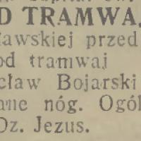 Pod tramwajem, 1931