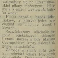 Nóż pijaka, 1931