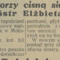 Chorzy cisną się, 1931