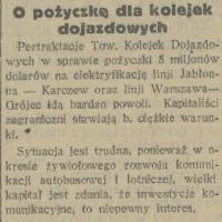 Niepewny interes, 1931