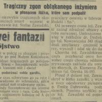 Tragiczny zgon, 1931