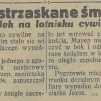 Ramię strzaskane śmigłem, 1931