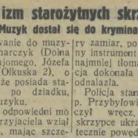 Fatalizm starożytnych skrzypiec, 1931